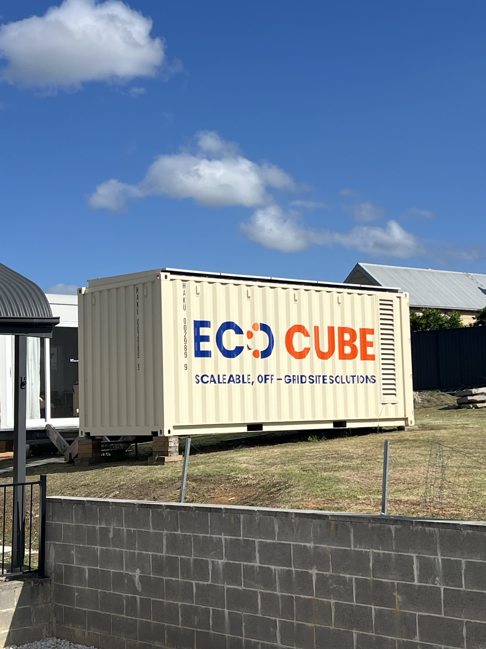 Eco Cube positioned off-grid